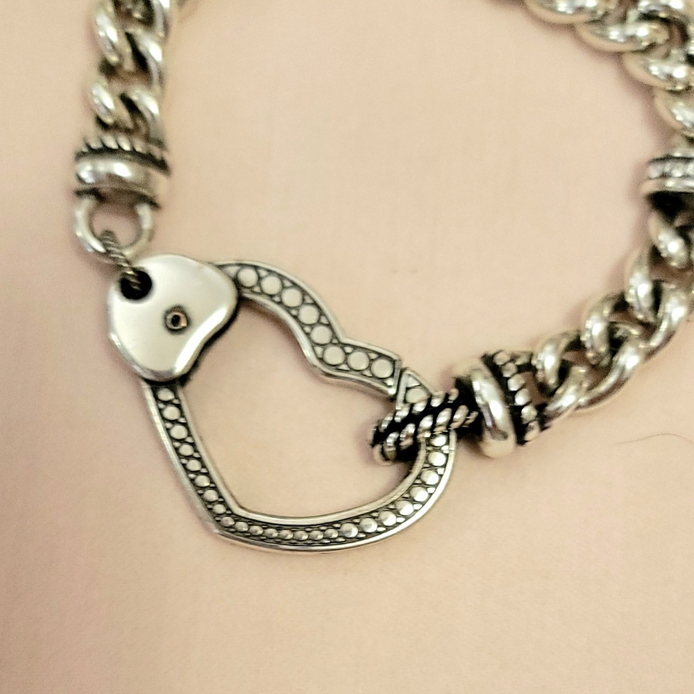 Brighton Chunky Heart & Crystal Bracelet - Picture 5 of 9